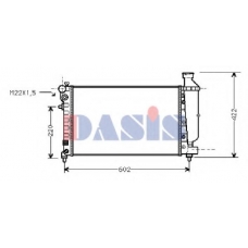060810N AKS DASIS Радиатор, охлаждение двигателя