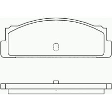 P 23 002 BREMBO Комплект тормозных колодок, дисковый тормоз