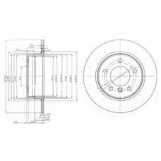 BG3948 DELPHI Тормозной диск