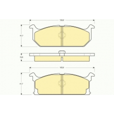 6103829 GIRLING Комплект тормозных колодок, дисковый тормоз