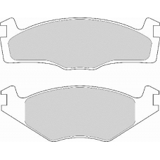 FD6681A NECTO Комплект тормозных колодок, дисковый тормоз