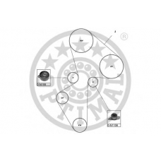 SK-1622 OPTIMAL Комплект ремня грм