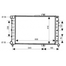 QER2054 QUINTON HAZELL Радиатор, охлаждение двигателя