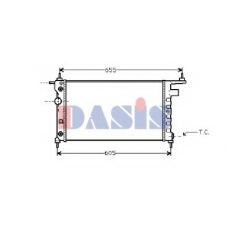 151610N AKS DASIS Радиатор, охлаждение двигателя