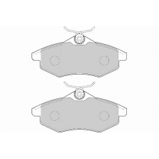 FD7027A NECTO Комплект тормозных колодок, дисковый тормоз