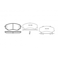 P2973.22 WOKING Комплект тормозных колодок, дисковый тормоз