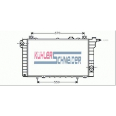 1604801 KUHLER SCHNEIDER Радиатор, охлаждение двигател
