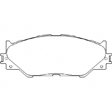 P 83 074 BREMBO Комплект тормозных колодок, дисковый тормоз