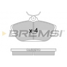 BP2783 BREMSI Комплект тормозных колодок, дисковый тормоз