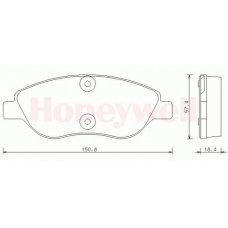 573076S STOP Комплект тормозных колодок, дисковый тормоз