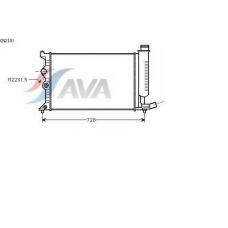 CN2181 AVA Радиатор, охлаждение двигателя