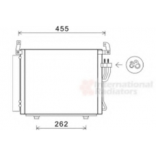 82005241 VAN WEZEL Конденсатор, кондиционер