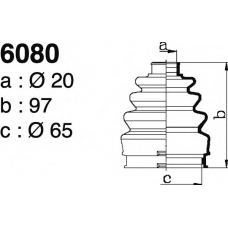 6080 DEPA Комплект пылника, приводной вал