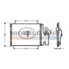 43005247 VAN WEZEL Конденсатор, кондиционер