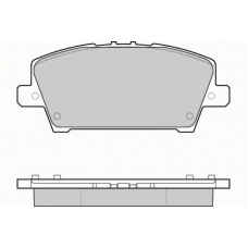 12-1245 E.T.F. Комплект тормозных колодок, дисковый тормоз