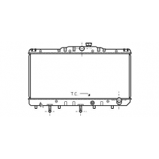 TO2080 AVA Радиатор, охлаждение двигателя
