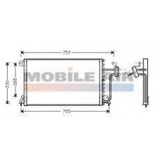 07005019 VAN WEZEL Конденсатор, кондиционер