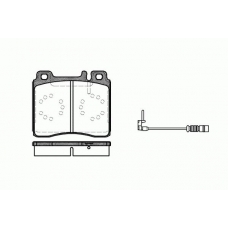0420.02 REMSA Комплект тормозных колодок, дисковый тормоз