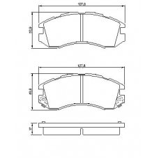 0 986 460 984 BOSCH Комплект тормозных колодок, дисковый тормоз