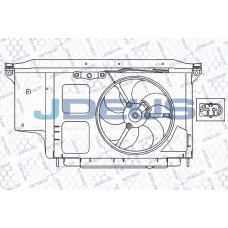EV210302 JDEUS Вентилятор, охлаждение двигателя