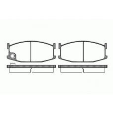 2108.10 ROADHOUSE Комплект тормозных колодок, дисковый тормоз