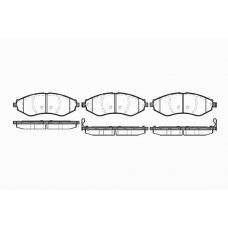 0645 22 KAWE Комплект тормозных колодок, дисковый тормоз
