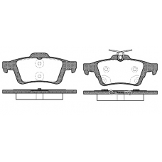 0842 70 KAWE Комплект тормозных колодок, дисковый тормоз