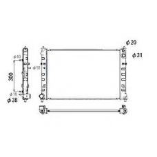 53684 NRF Радиатор, охлаждение двигателя