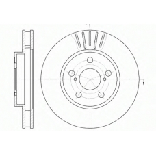 D6541.10 WOKING Тормозной диск