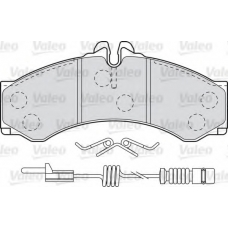 598966 VALEO Комплект тормозных колодок, дисковый тормоз