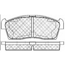 10971 BSF Комплект тормозных колодок, дисковый тормоз