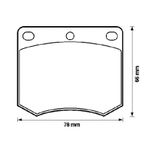 571247B BENDIX Комплект тормозных колодок, дисковый тормоз