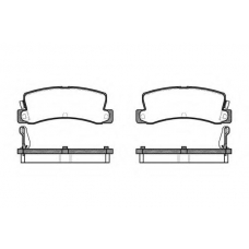 0214.04 QUINTON HAZELL Комплект тормозных колодок, дисковый тормоз