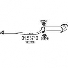 01.53710 MTS Средний глушитель выхлопных газов