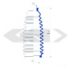 83733 SPIDAN Пыльник, рулевое управление