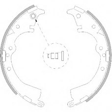 4217.00 REMSA Комплект тормозных колодок