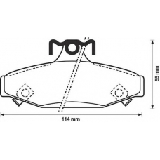 572417S STOP Комплект тормозных колодок, дисковый тормоз