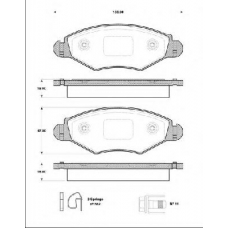 BLF1304 QUINTON HAZELL Комплект тормозных колодок, дисковый тормоз