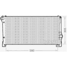 DRM09104 DENSO Радиатор, охлаждение двигателя