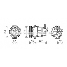 ALK126 AVA Компрессор, кондиционер