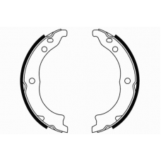 09-0654 E.T.F. Комплект тормозных колодок; комплект тормозных кол