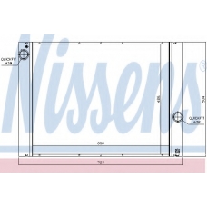 60848 NISSENS Радиатор, охлаждение двигателя