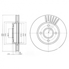 BG2699 DELPHI Тормозной диск