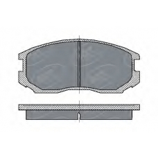 SP 196 PR SCT Комплект тормозных колодок, дисковый тормоз