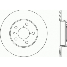 BDR1662.10 OPEN PARTS Тормозной диск