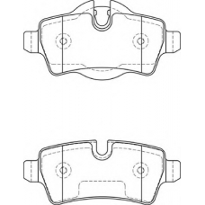 FD7315A NECTO Комплект тормозных колодок, дисковый тормоз
