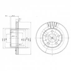 BG2207 DELPHI Тормозной диск