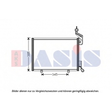 092051N AKS DASIS Конденсатор, кондиционер