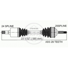 CT-8-16-124A InterParts Приводной вал