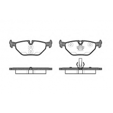 P3653.41 WOKING Комплект тормозных колодок, дисковый тормоз
